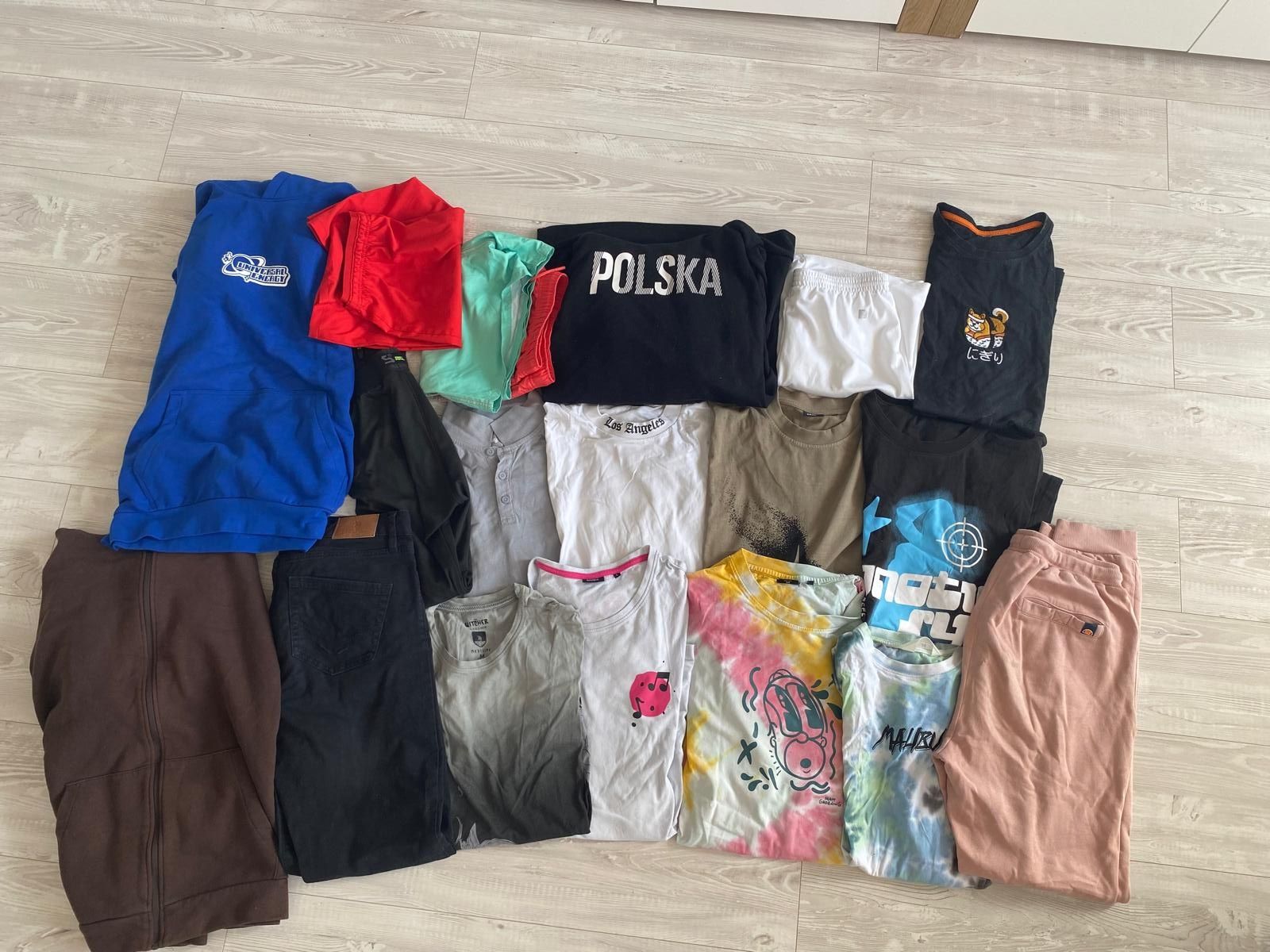 Komplet ubrań M-L Nike, adidas, house, Cropp, ellesse itp