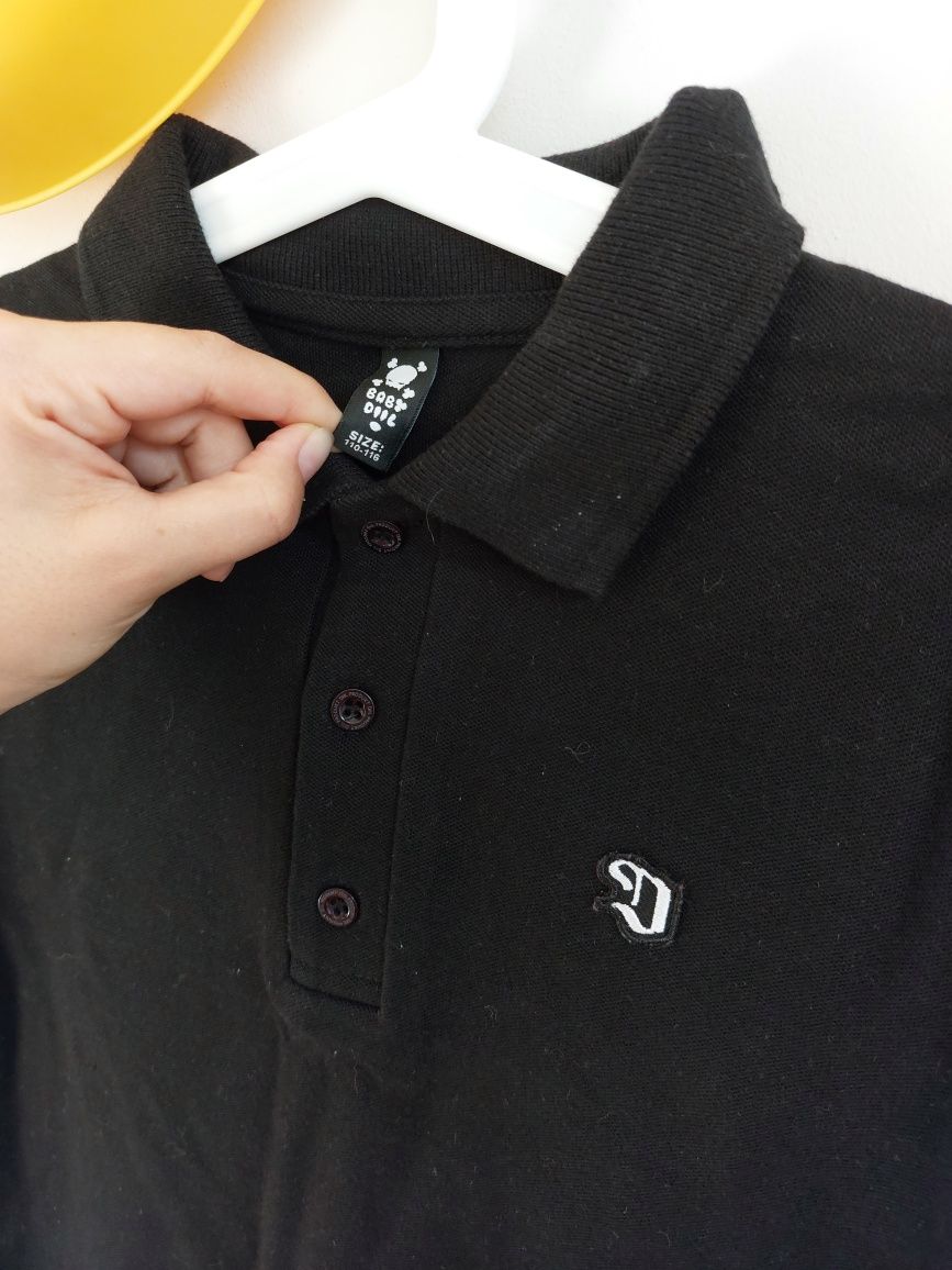 Czarne polo 5/6lat 110/116 cm diil gang hemp gru shop