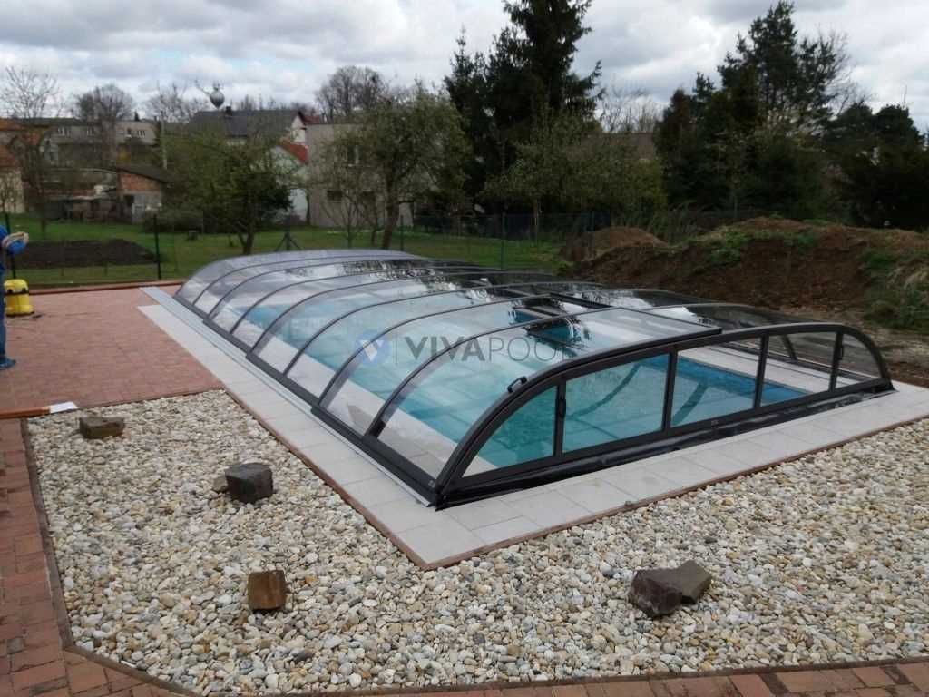 Zadaszenie basenowe SMART 12,83 x 5,25 x 1,00 poliwęglan lity