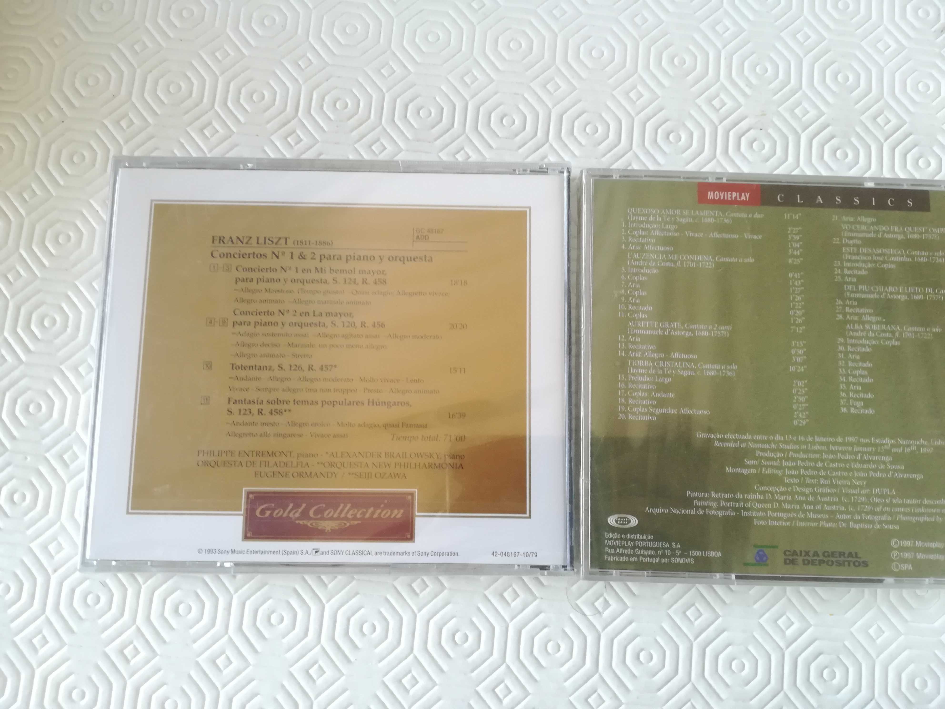 2 CD's música clássica NOVOS ainda em plástico