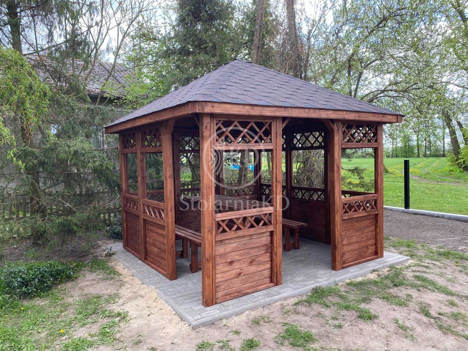 Altanka ogrodowa altana drewniana pergola wiata 3x3 3x4