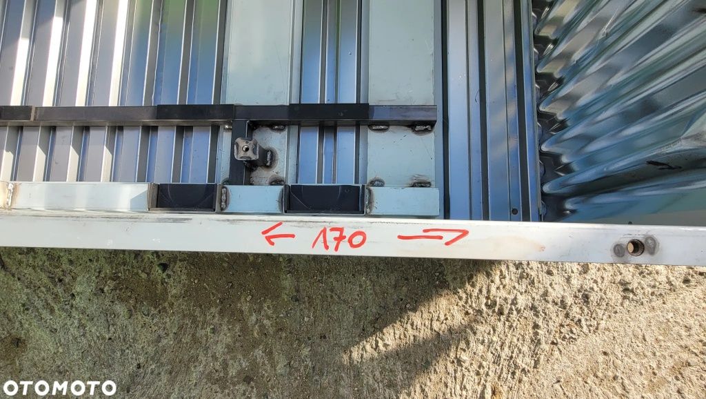 Skrzynia Pojemnik Kontener metalowy blaszany skrecana na podstawie 170