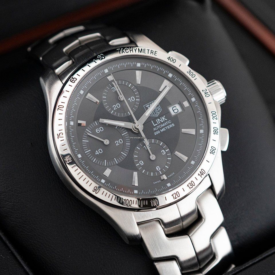 Tag Heuer Link Calibre 16 42mm Grey Dial CJF2115BSO59