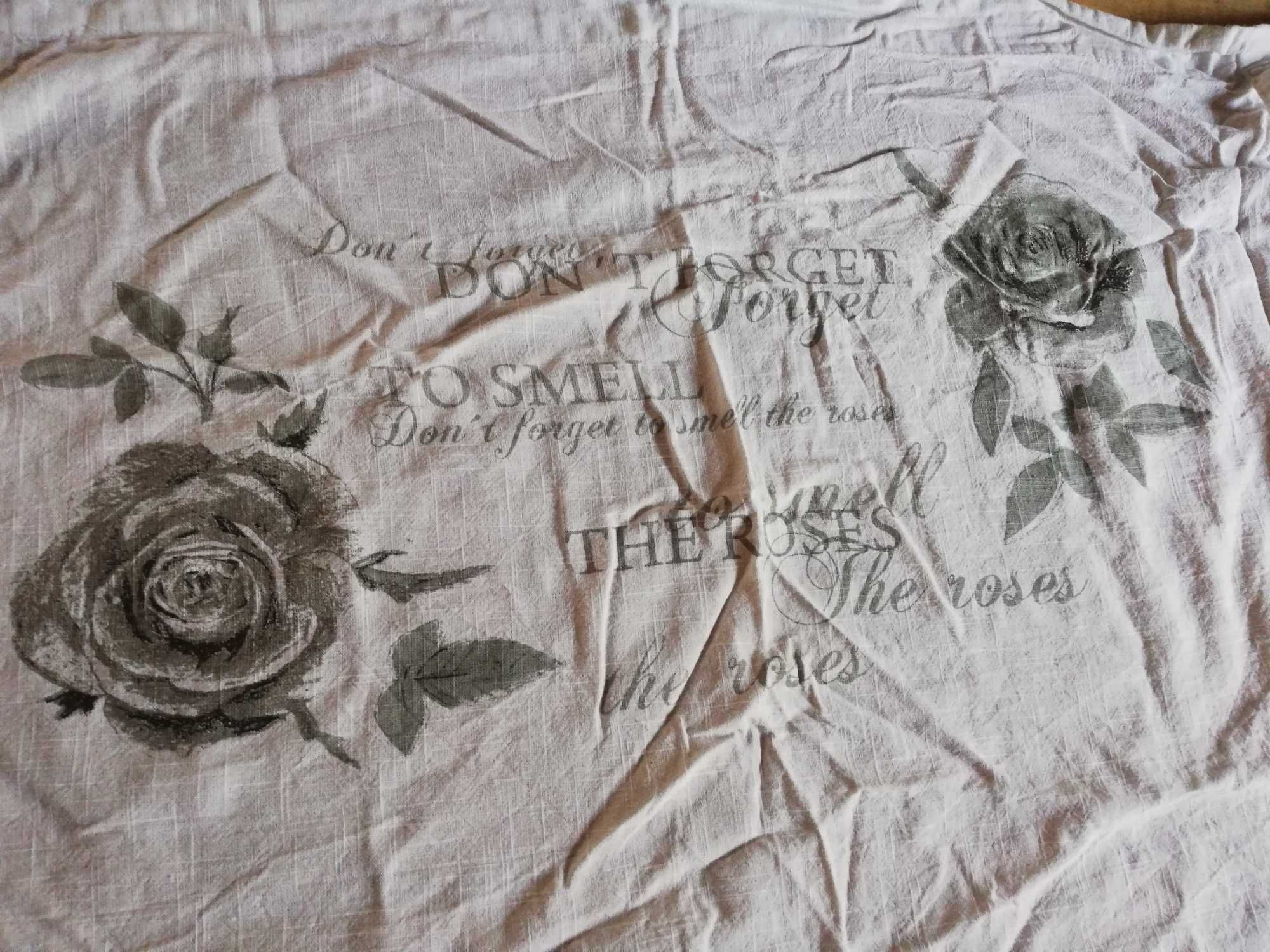 Zasłona shabby troczki