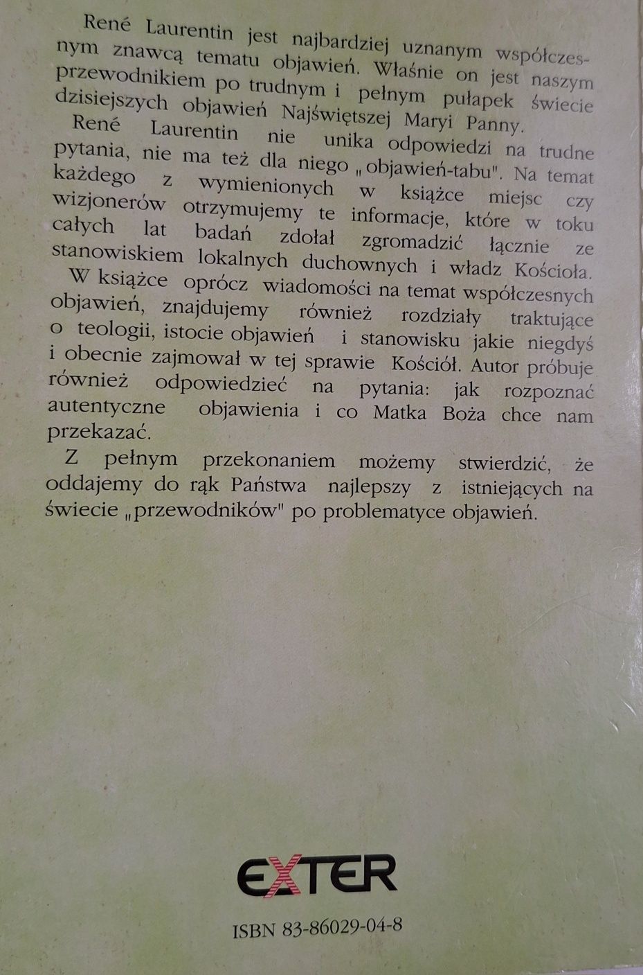 Współczesne objawienia Najświętszej Marii Panny, René Laurentin