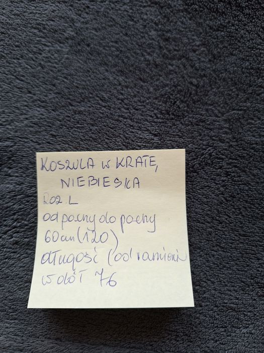 Męska koszula w kratę roz.L