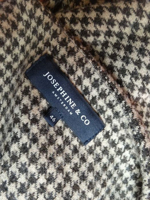 Sukienka w pepitkę z paskiem Josephine & Co 46 xxxl