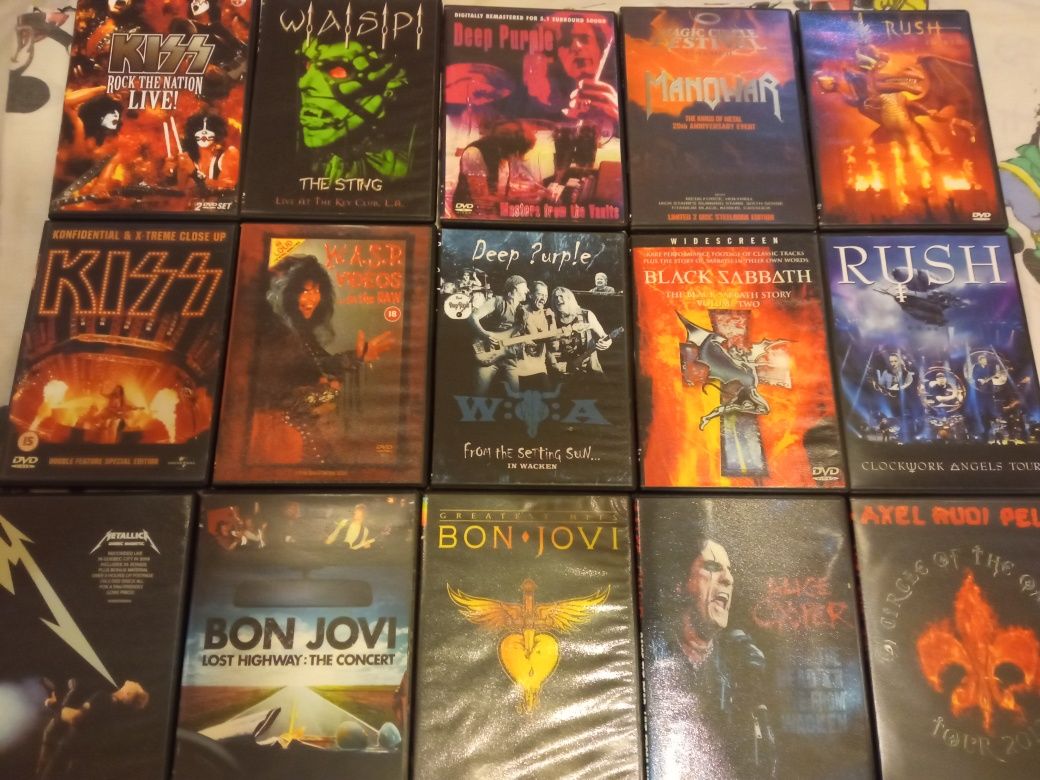 Рок группы на Dvd.только хиты.