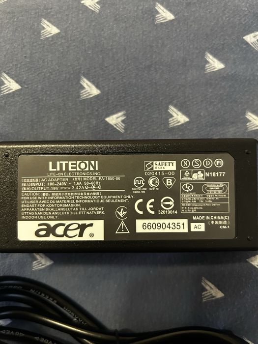 блок живлення ноутбук Acer 19v 65w 3.0*1.1mm