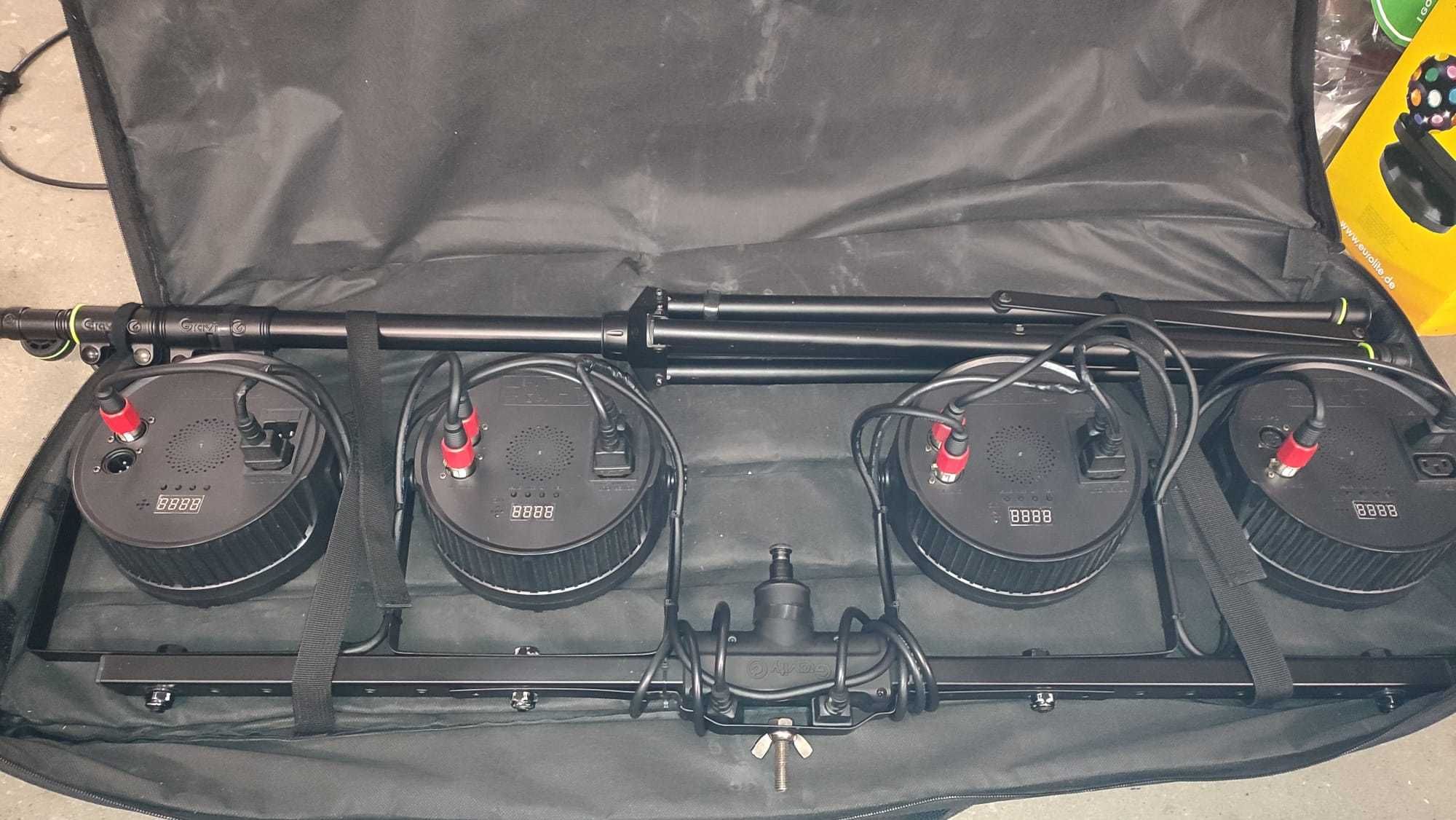 Belka DJ (4 x LED par + revo 4)