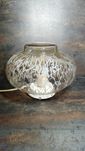 Lampa, klosz szklany Art Deco, vintage, PRL