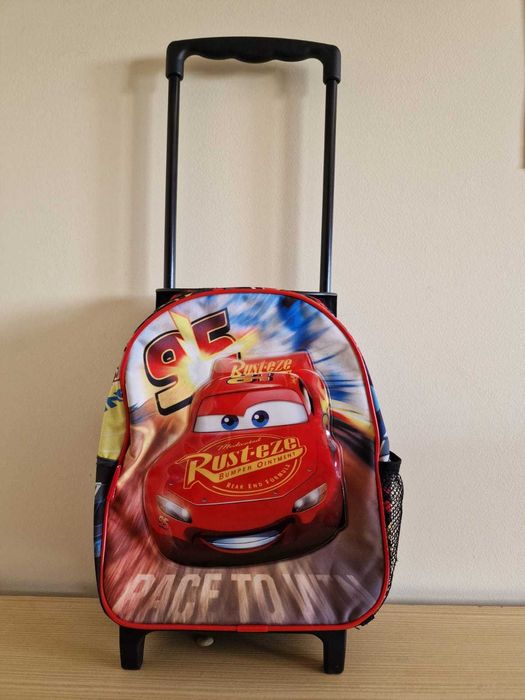 Mochila pré escolar faísca McQueen como nova