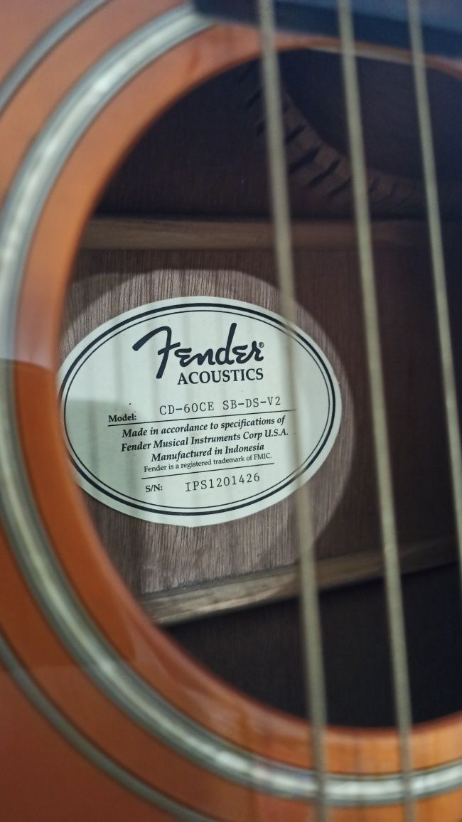 Fender cd 60 ce. Гитара электроакустическая Фендер.