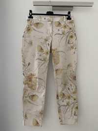 Spodnie chinosy w kwiaty H&M