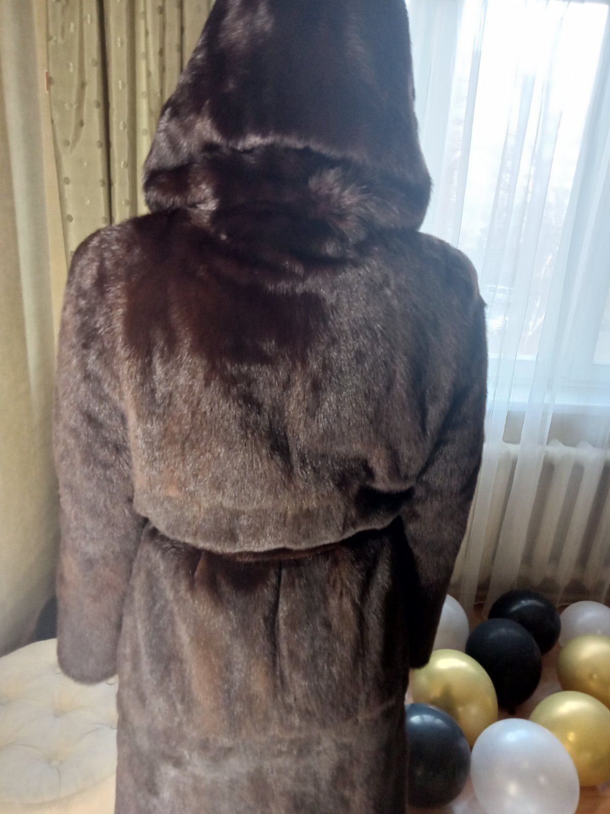 Шуба норковая длинная