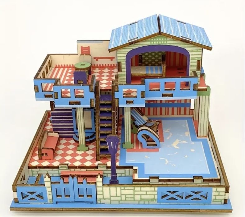 Дитячий деревяний 3d пазл