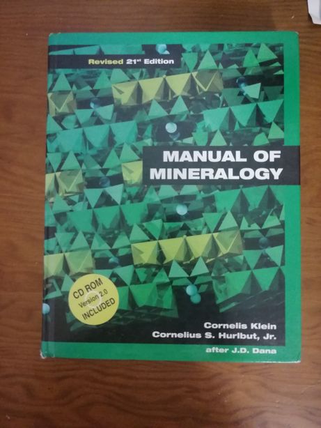 Manual of mineralogy, manual de mineralogia