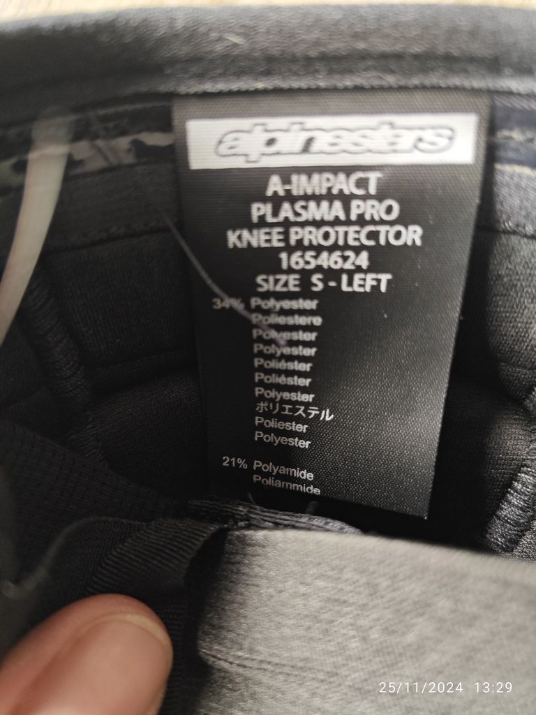 Joelheiras Alpinestar impact plasma pro