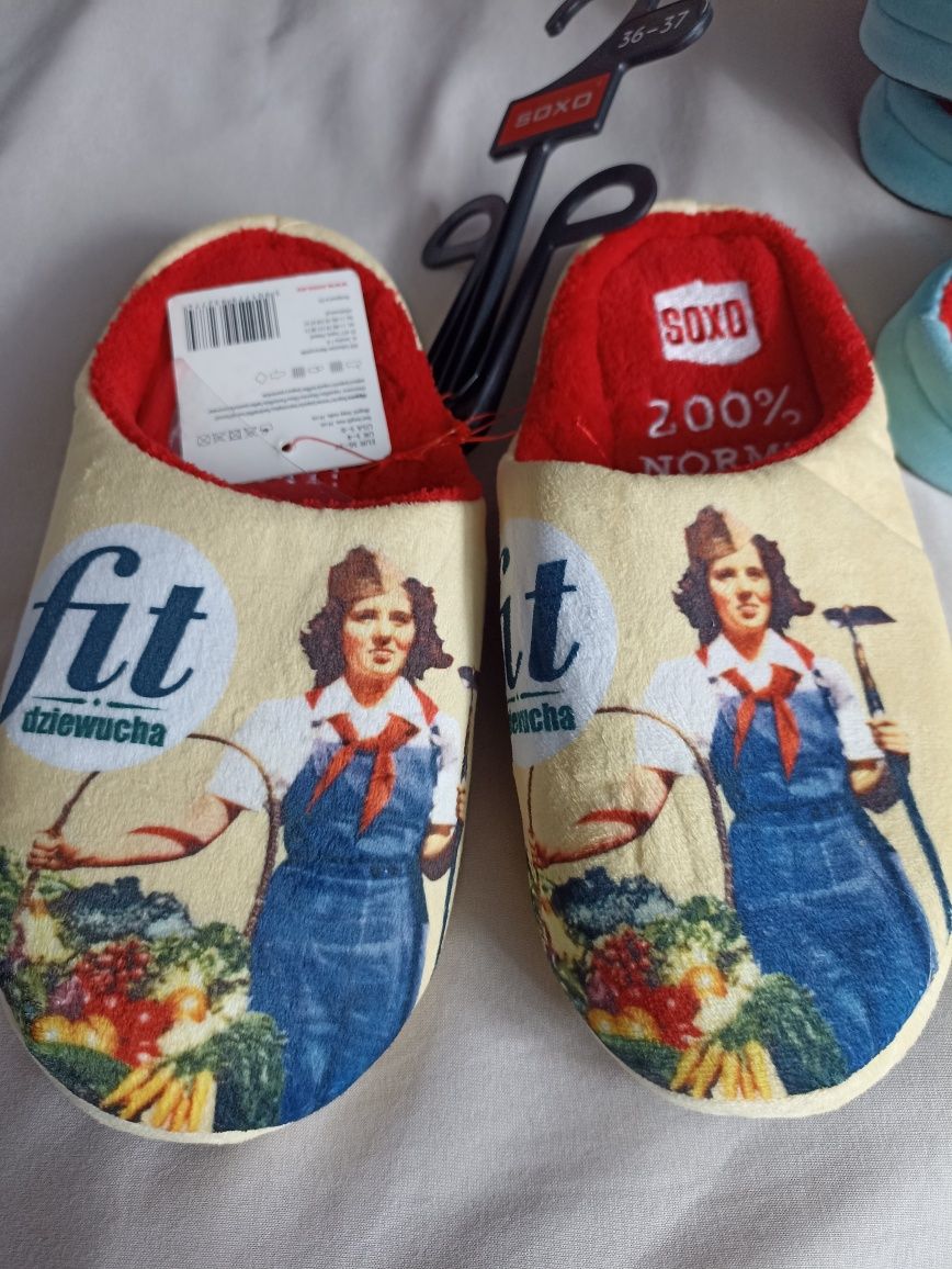 Nowe kapcie soxo 36/37 PRL fit dziewucha