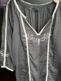 Вышиванка блуза L сатин Kappahl