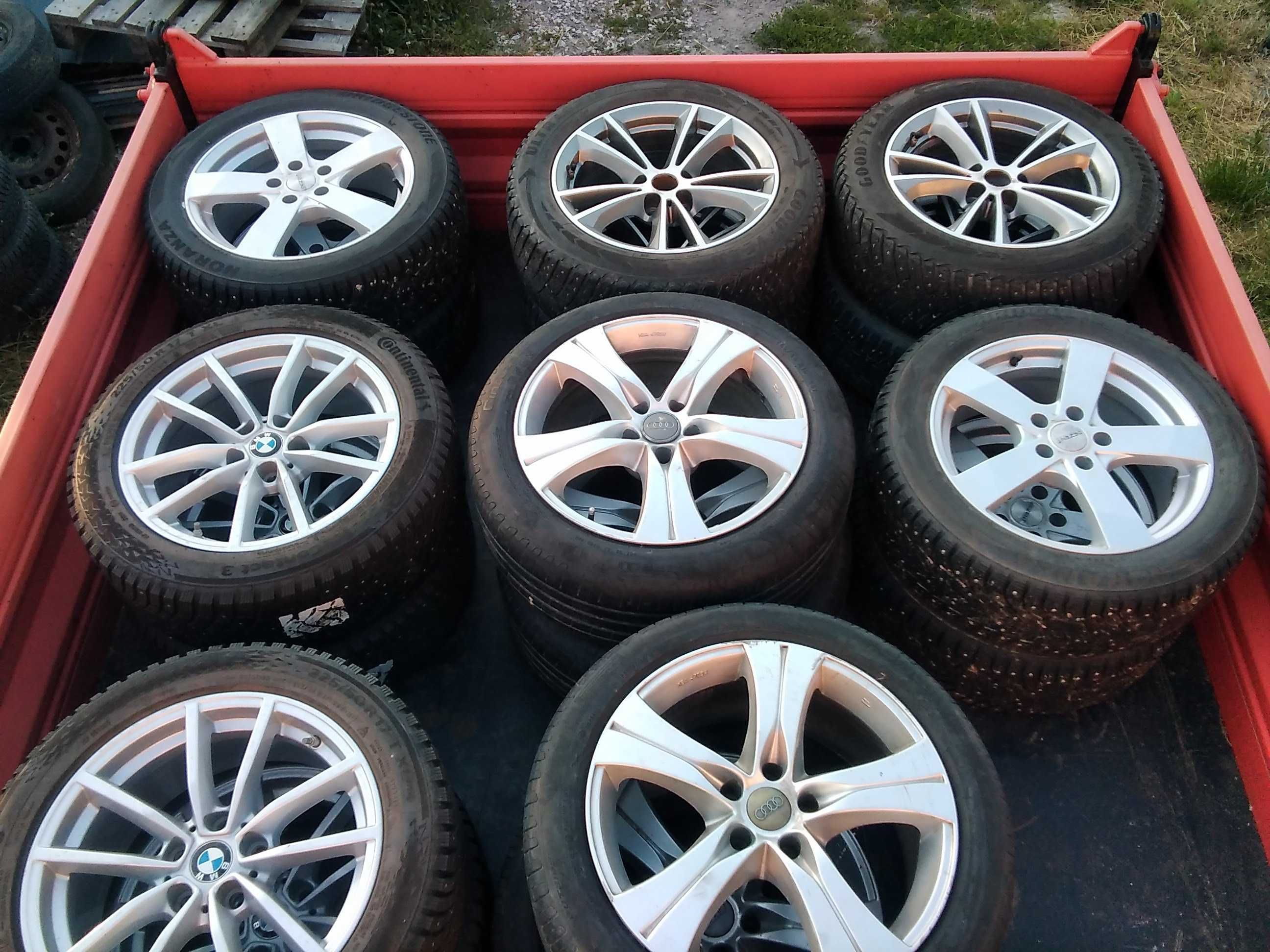 Opony Zimowe 245/45R18 Koła Felgi Aluminiowe Audi A6 A4 A8 A3 BMW 3 5