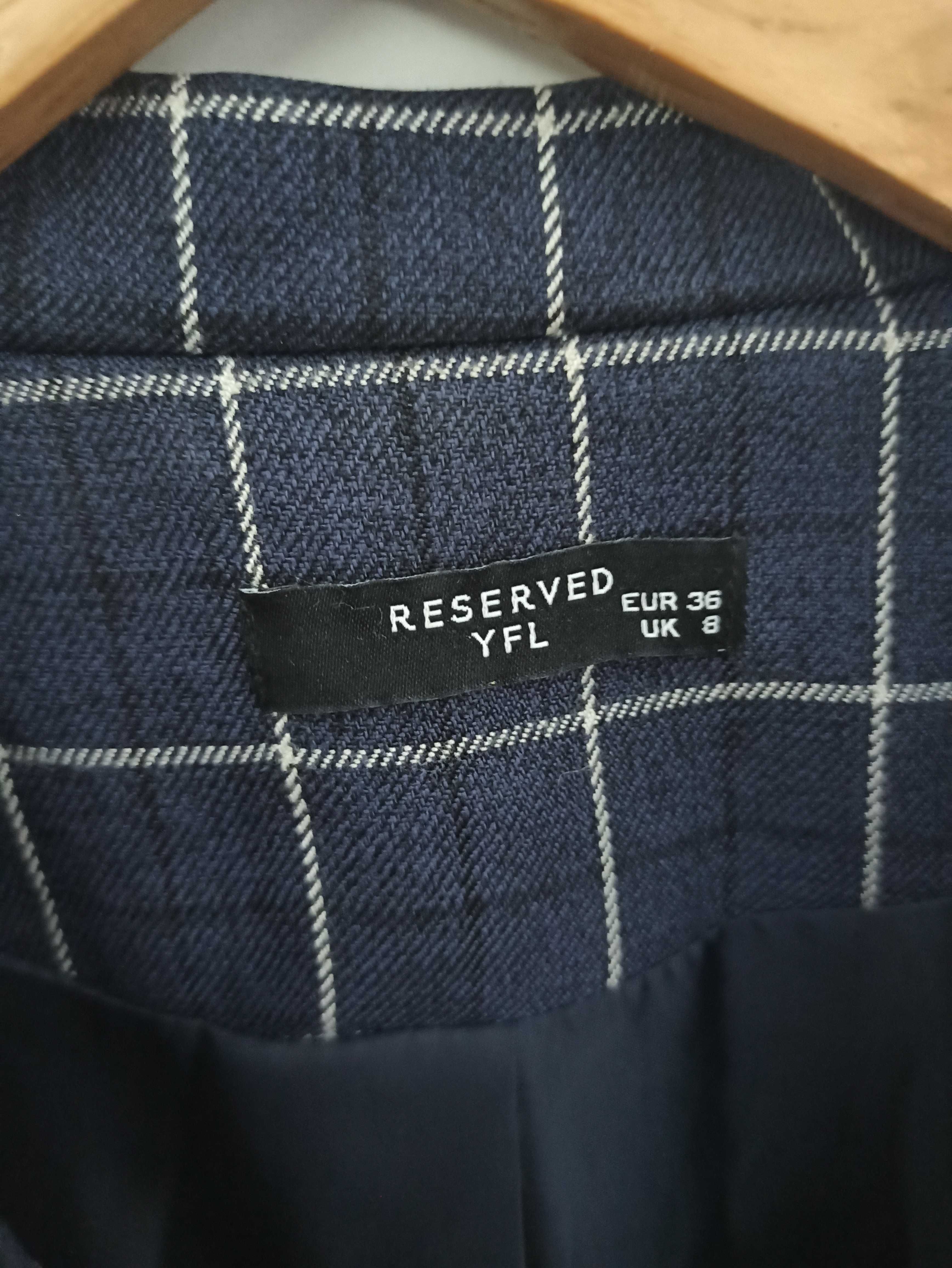 Marynarka w kratę Reserved r. 36