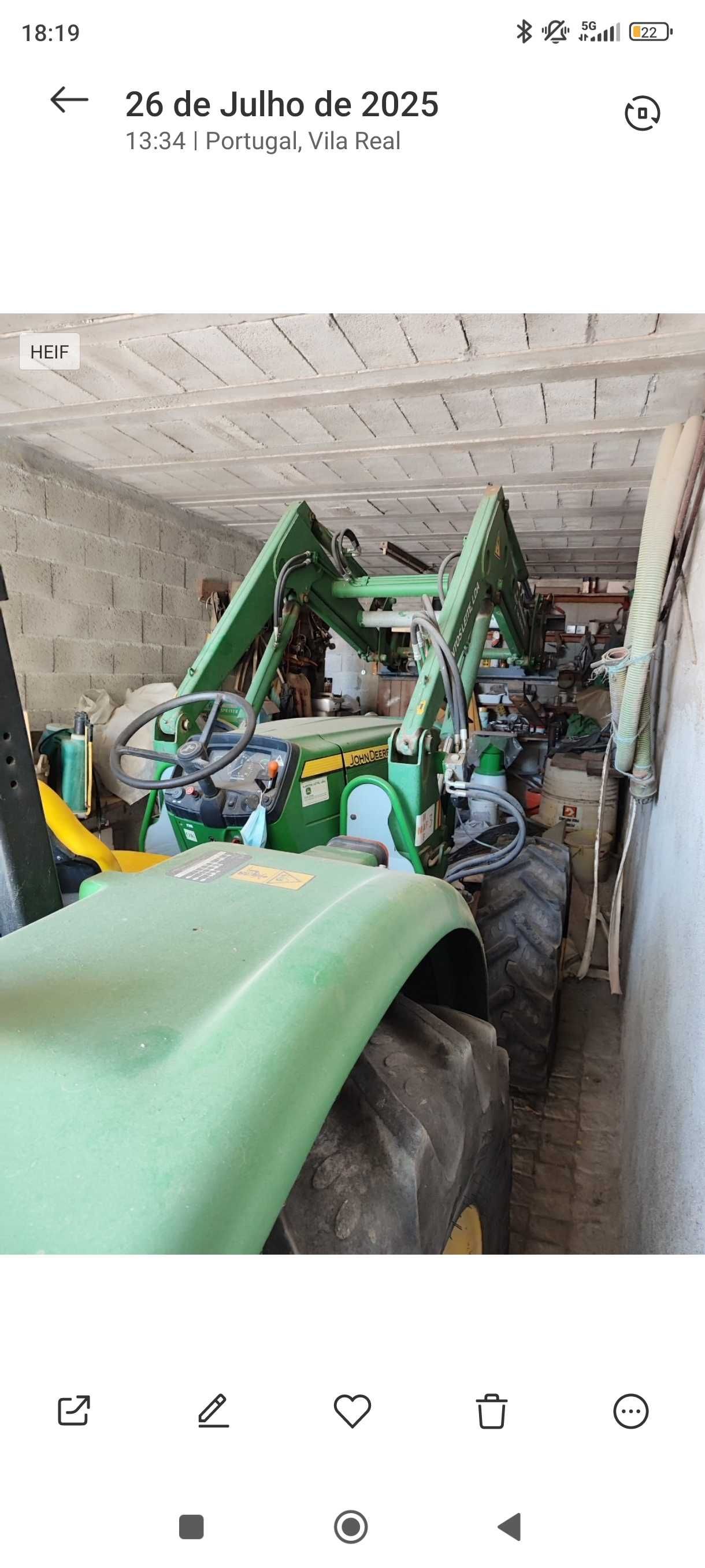 Trator John deer 65cv