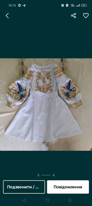 Вишиті сукні для дівчаток