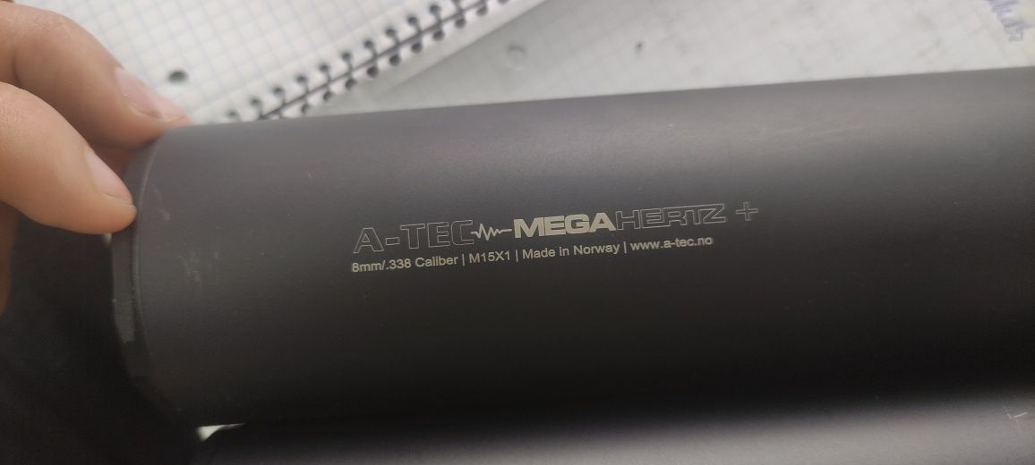 tłumik do broni A-TEC Mega Hertz 8mm/.338 Caliber .30 Gwint M15x1