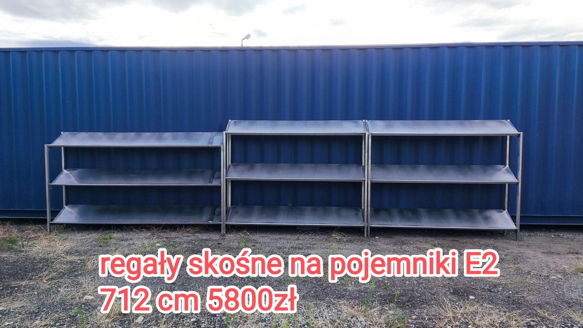 Regał do masarni, regał do chłodni, regały magazynowe z kwasówki