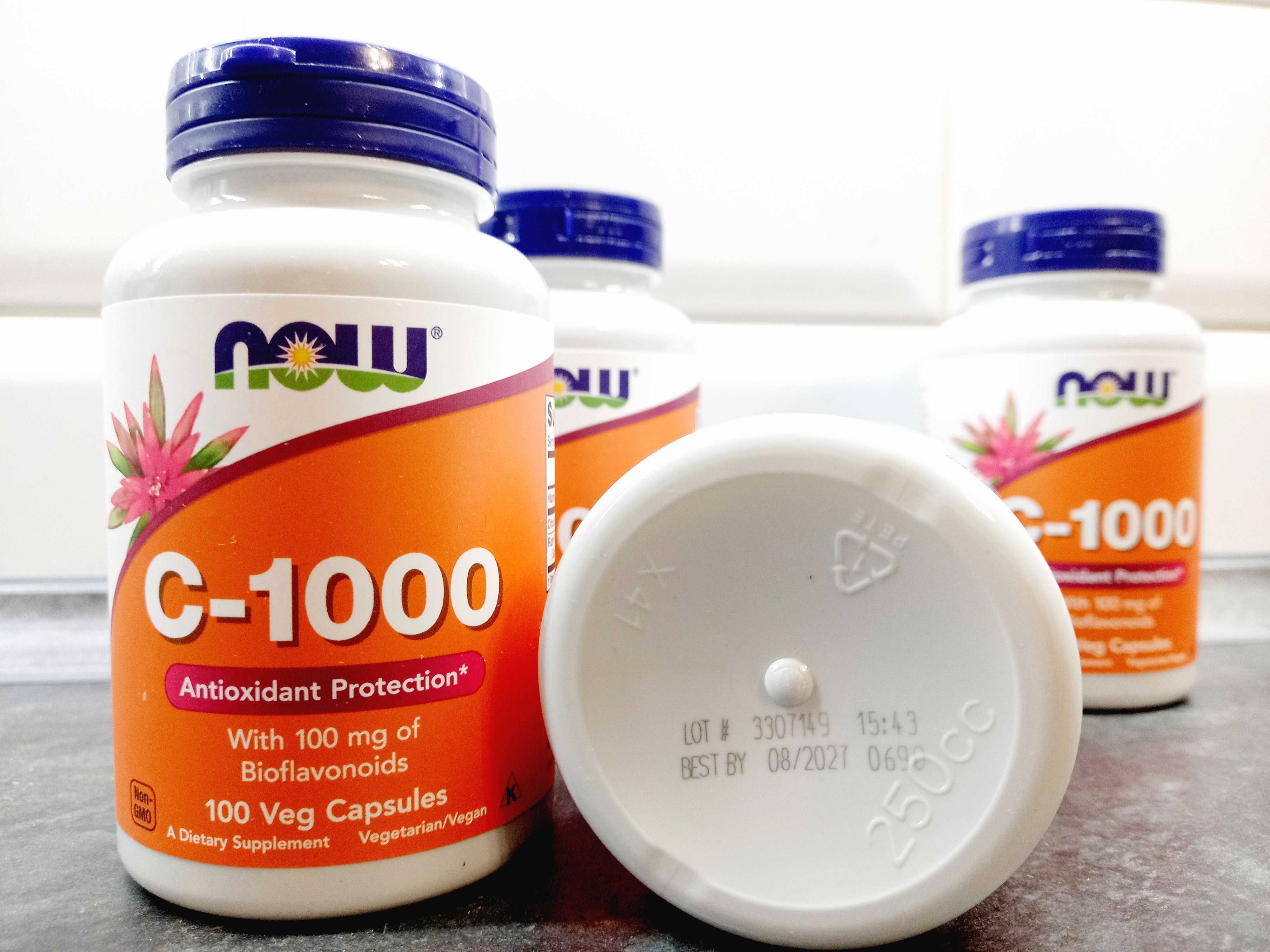 Now Foods, Vitamin C-1000 (100 капс.), витамин С-1000