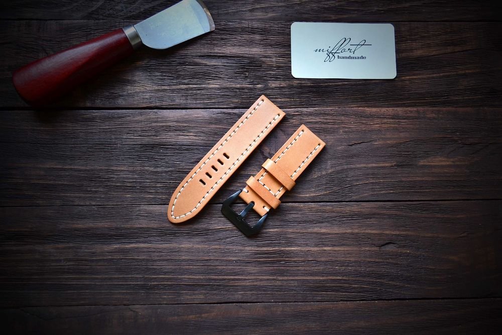 Кожаный ремешок для часов Garmin. Ручная работа. Днепр