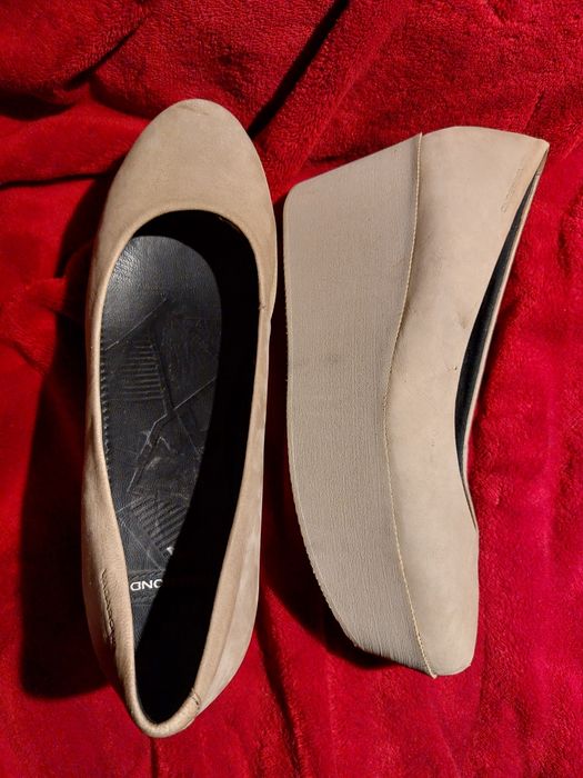 VAGABOND baleriny na platformie 38 beżowe nude flatforms NOWE