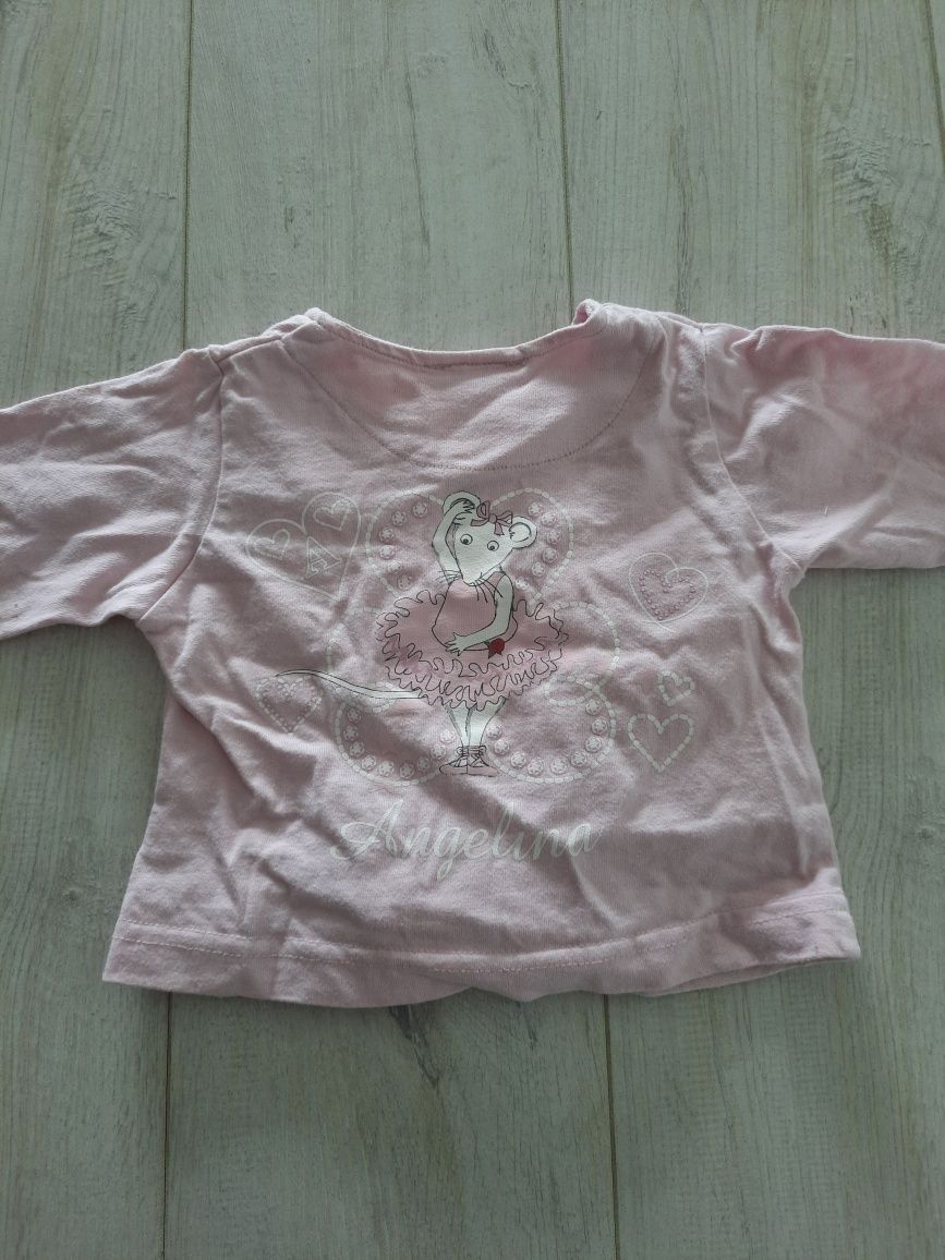 Bluzka bluza Angelina Ballerina r.6-12m