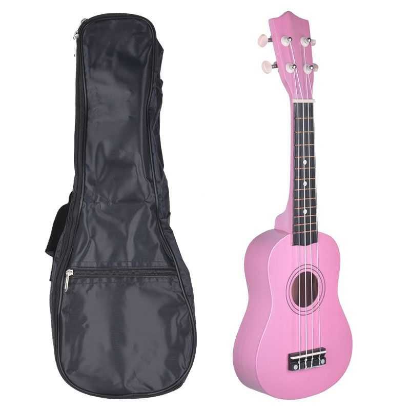 Ukulele sopranowe różowe NN UK 01 PINK + gratisy pokrowiec kostki