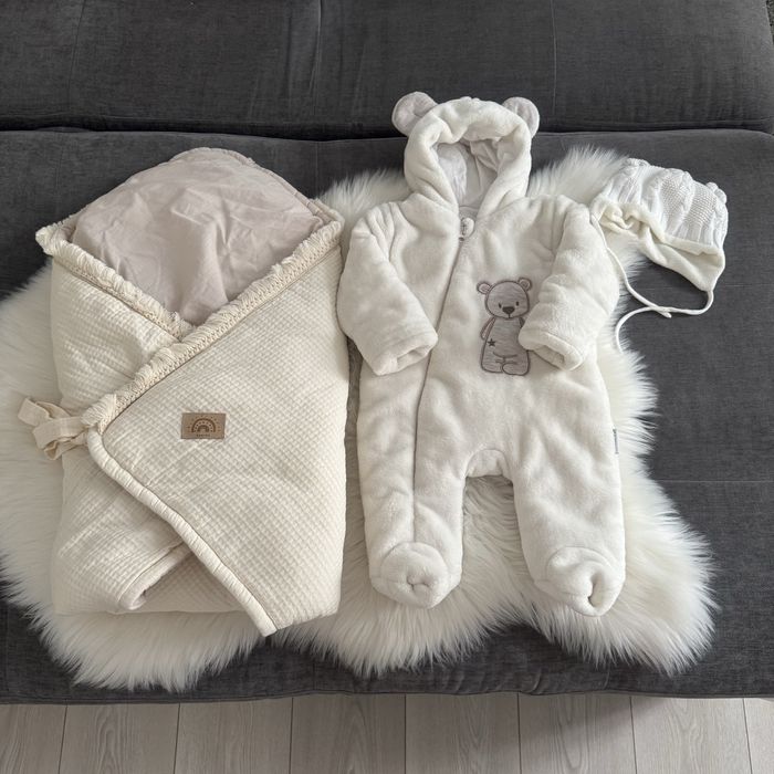 Демісезонний комбенізон + конверт 0-3 м 62 см / можна на виписку