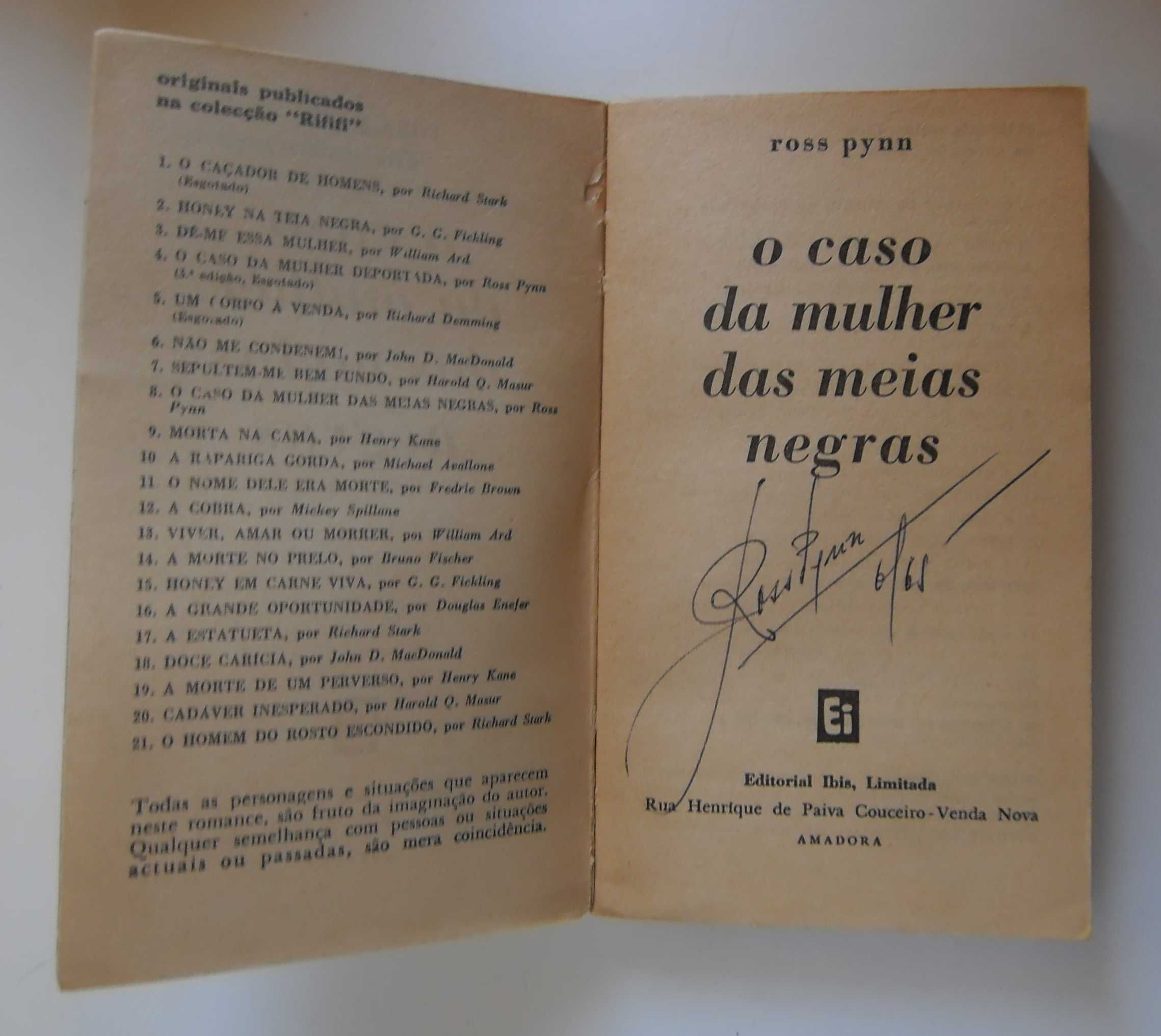 Alfarrabismo policial 1960/70 Colecção RIFIFI - Lote 10 primeiros vols