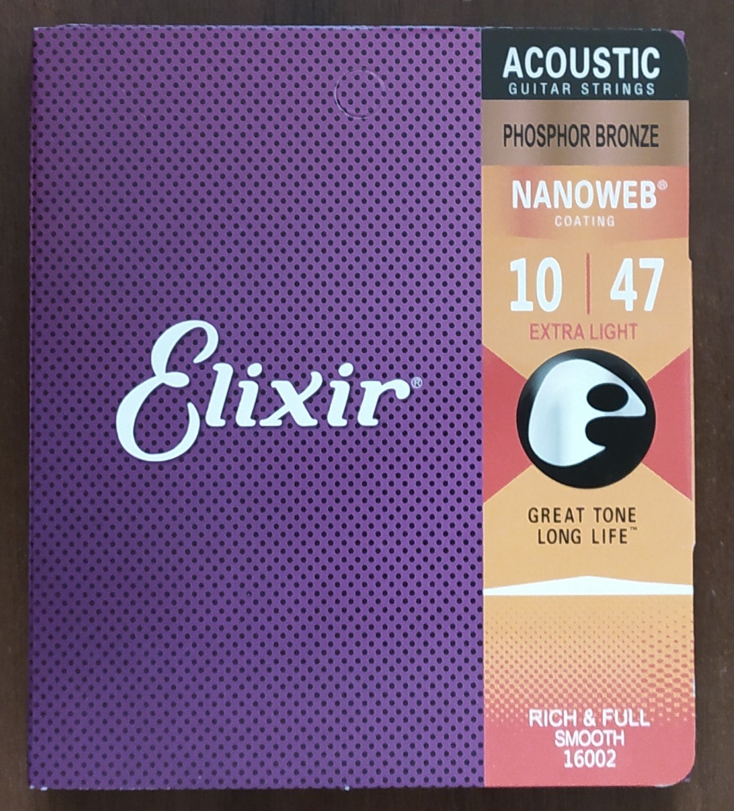 Струни Elixir NanoWeb 10-47 для акустичної гітари