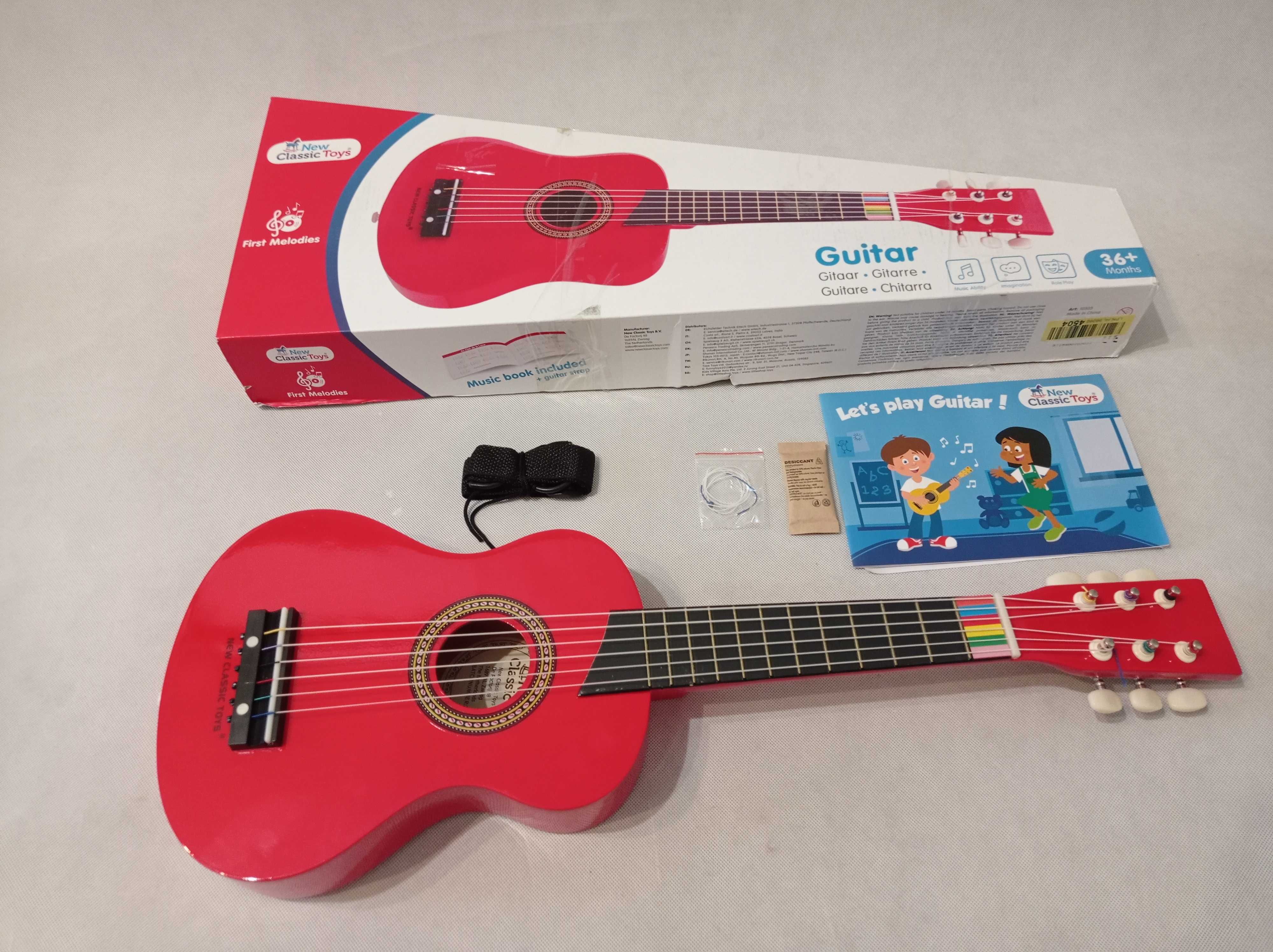 Dla dzieci Gitara drewniana New Classic Toys 10303