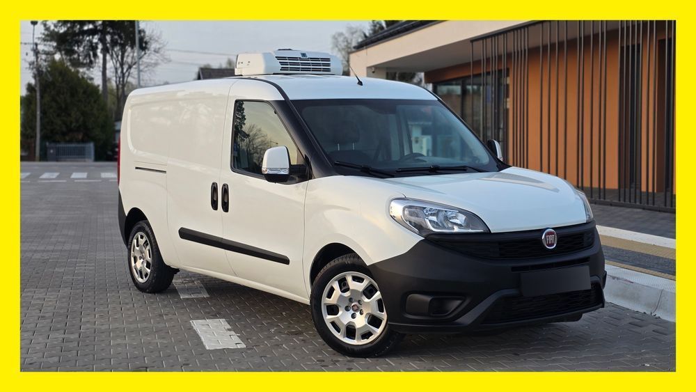 Fiat DOBLO MAXI LONG ❗❗SILNIK 1.6 / SKRZYNIA 6 BIEGÓW / CHŁODNIA-MROŹNIA +25 -25❗❗THERMO KING / ZABUDOWA LAMAR / DRZWI BOCZNE / GRZANIE / IZOTERMA / FULL OPCJA / KLIMATYZACJA / SALON POLSKA / JAK NOWY ❗❗