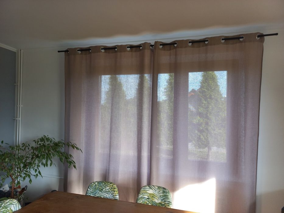 Zasłony brązowe 140x260 Leroy Merlin x 4