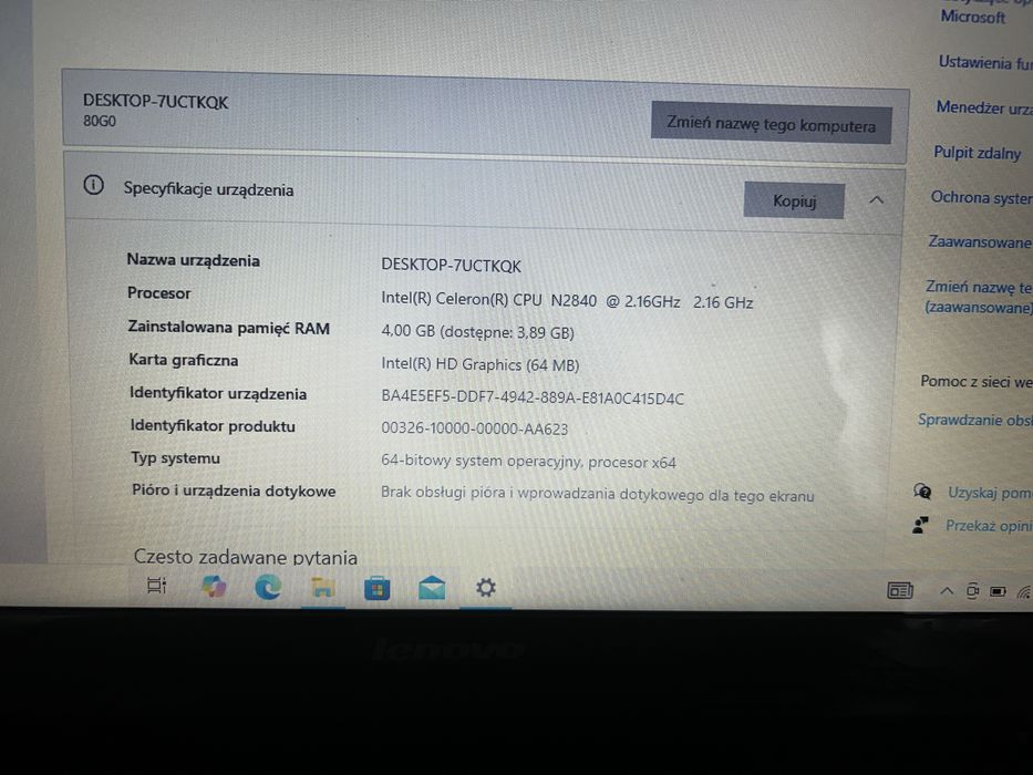 Laptop Lenovo g50-30