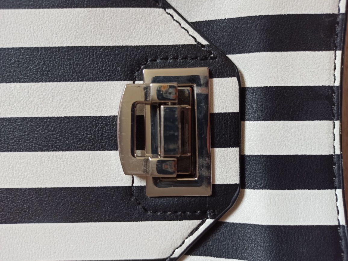 Torebka zara paski zebra crossbody