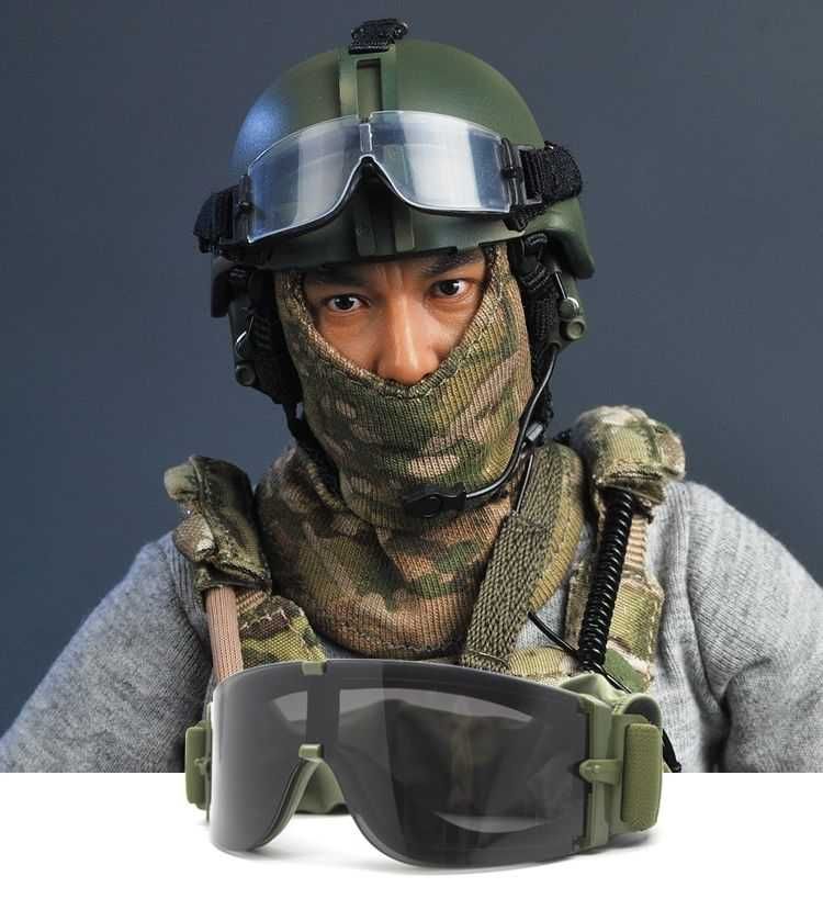 Баллистические очки X800 / тактическая маска (3 сменных линзы)