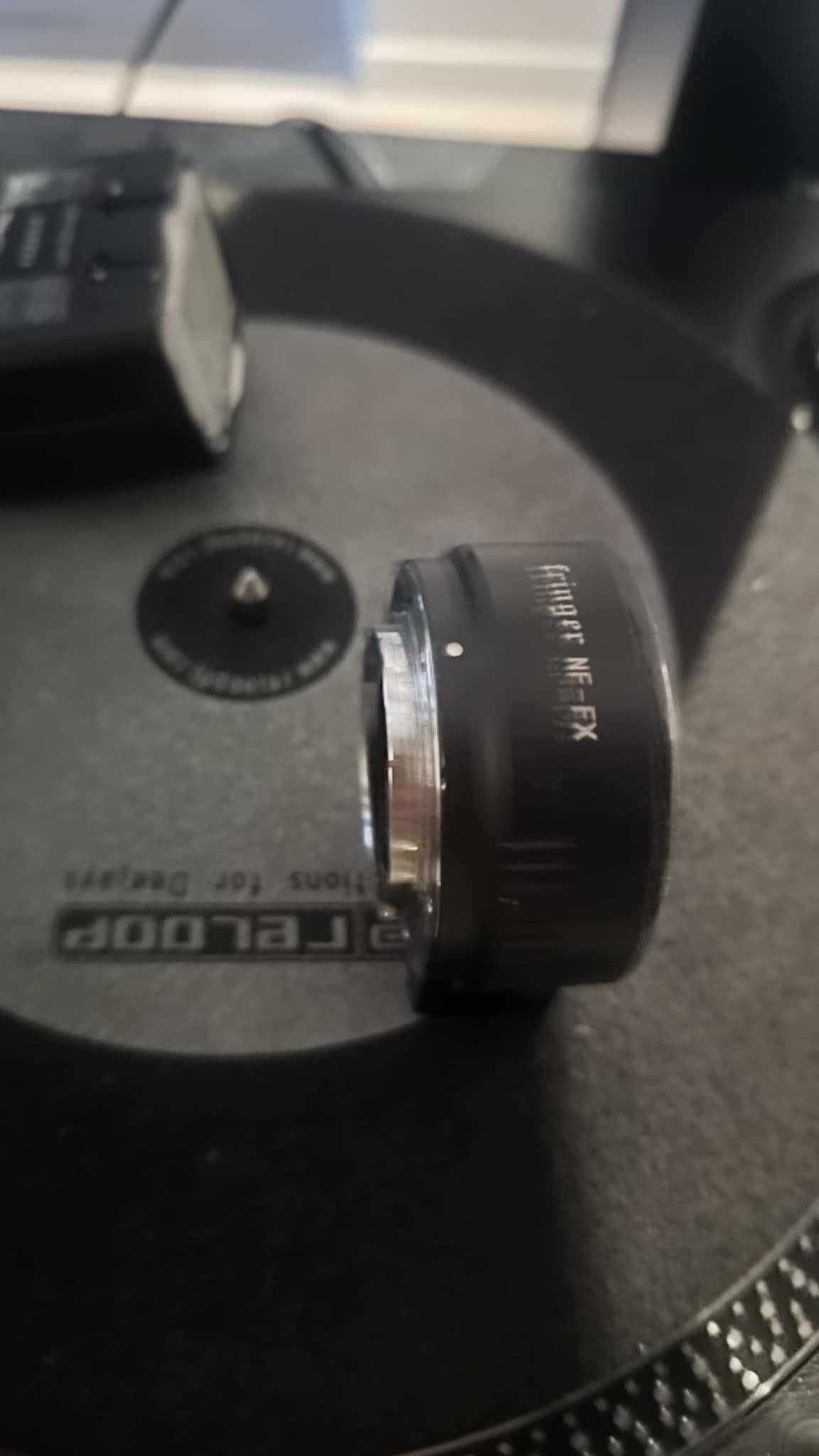 adapter + obiektyw