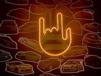LED(Неонова) Рука з жестами для авто (3 режими) Аксесуари для авто