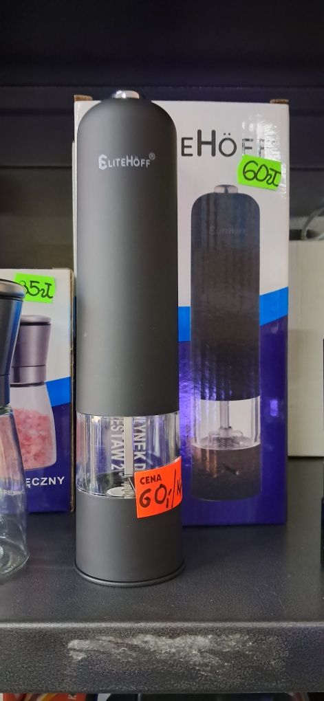 Młynek elektryczny do pieprzu soli 2 sztuki na baterie