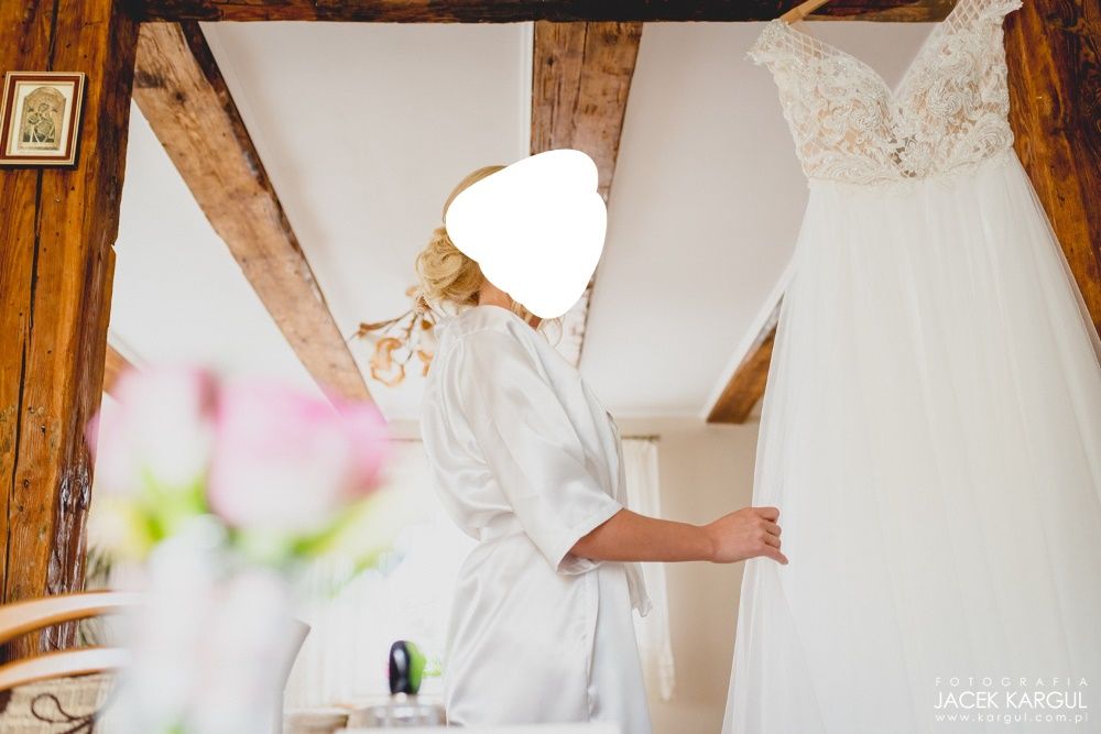 Suknia ślubna Gabbiano Madonna 36/38 piękna lekka ivory