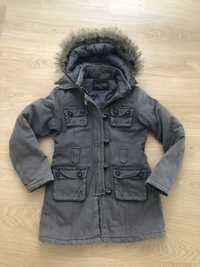 Parka cinza S - bastante quente