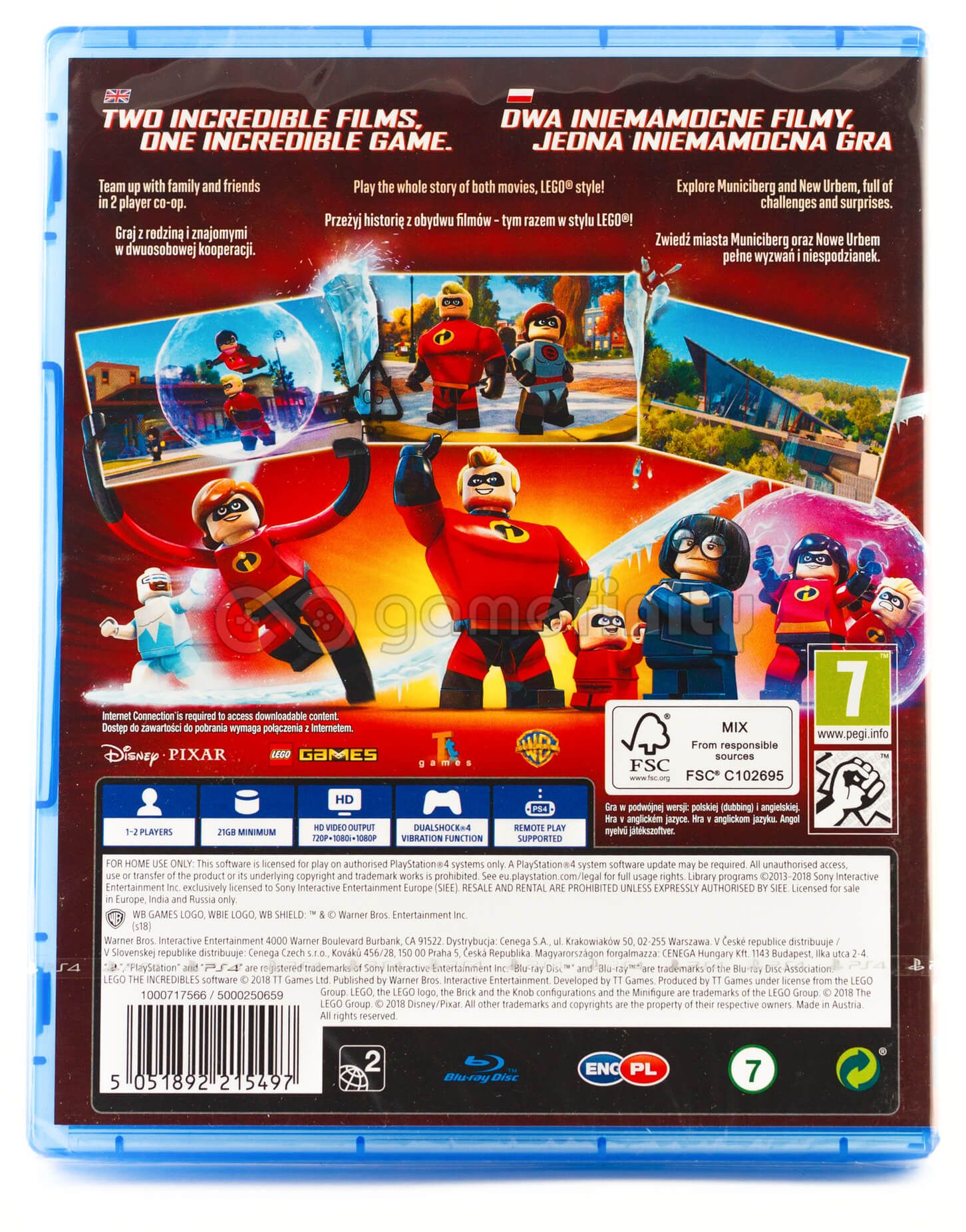 LEGO Iniemamocni PL (PS4) Gra nowa w folii